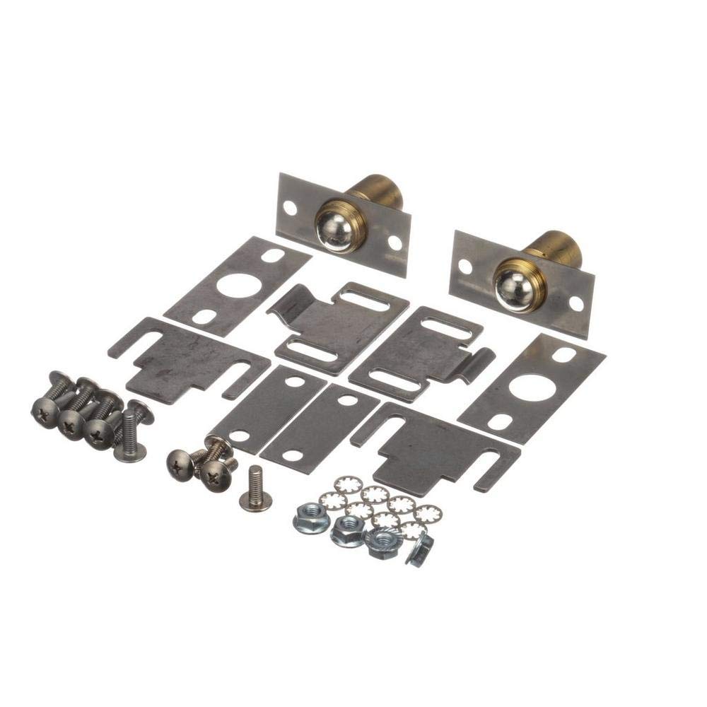 Vulcan HART 423014-G1 Replacement Door Catch Kit - 2 Plungers with Chrome Ball & Brass Plate - Compatible with Vulcan Oven Model SG4C 262467 - Perfect for Commercial Kitchen Equipment Repair and Maintenance