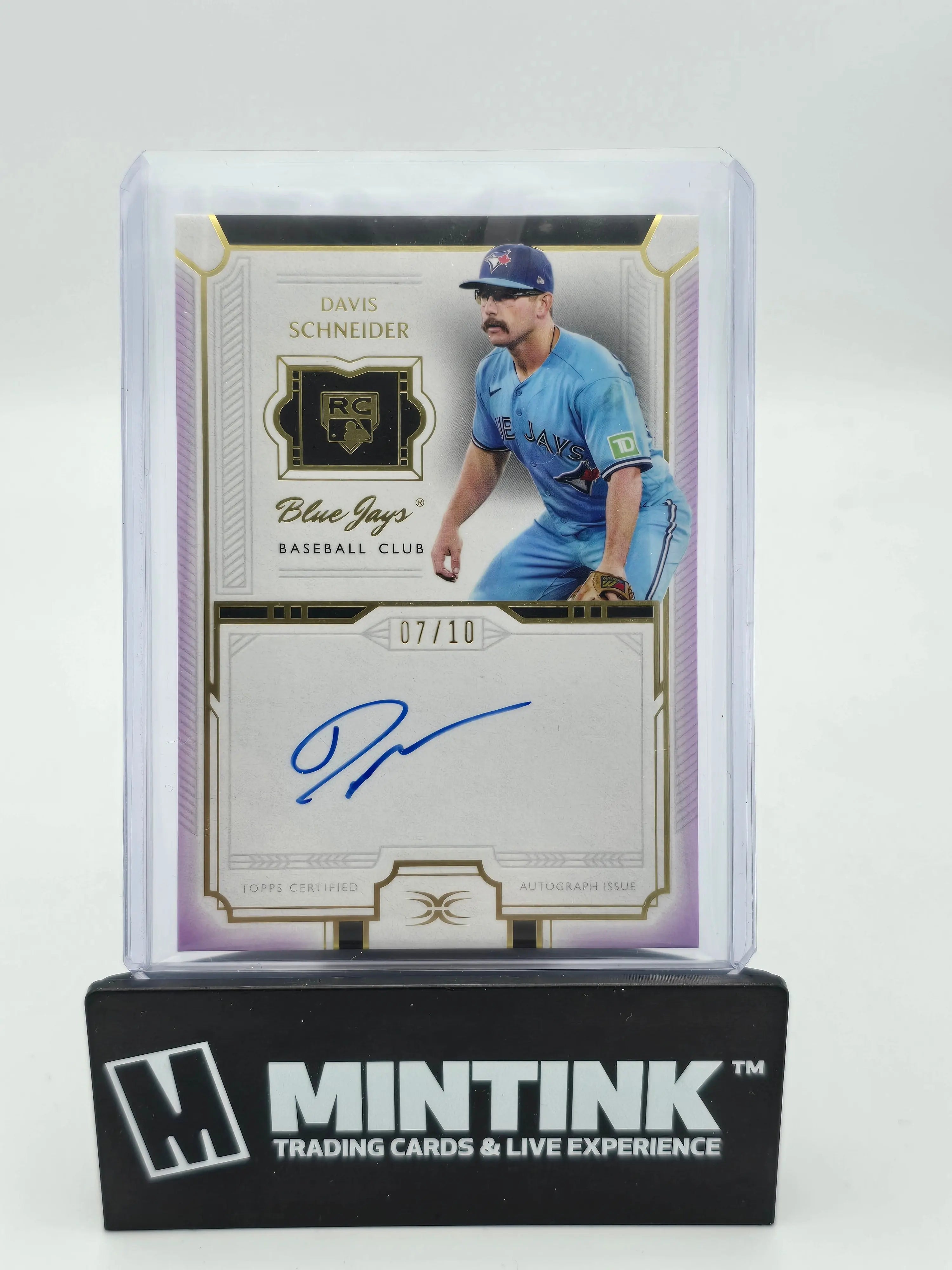 2024 Topps Definitive Baseball Davis Schneider Rookie Card Autograph /10 - Limited Edition Collectible for Baseball Fans & Sports Memorabilia Enthusiasts (Perfect for Display, Trading, and Investment)
