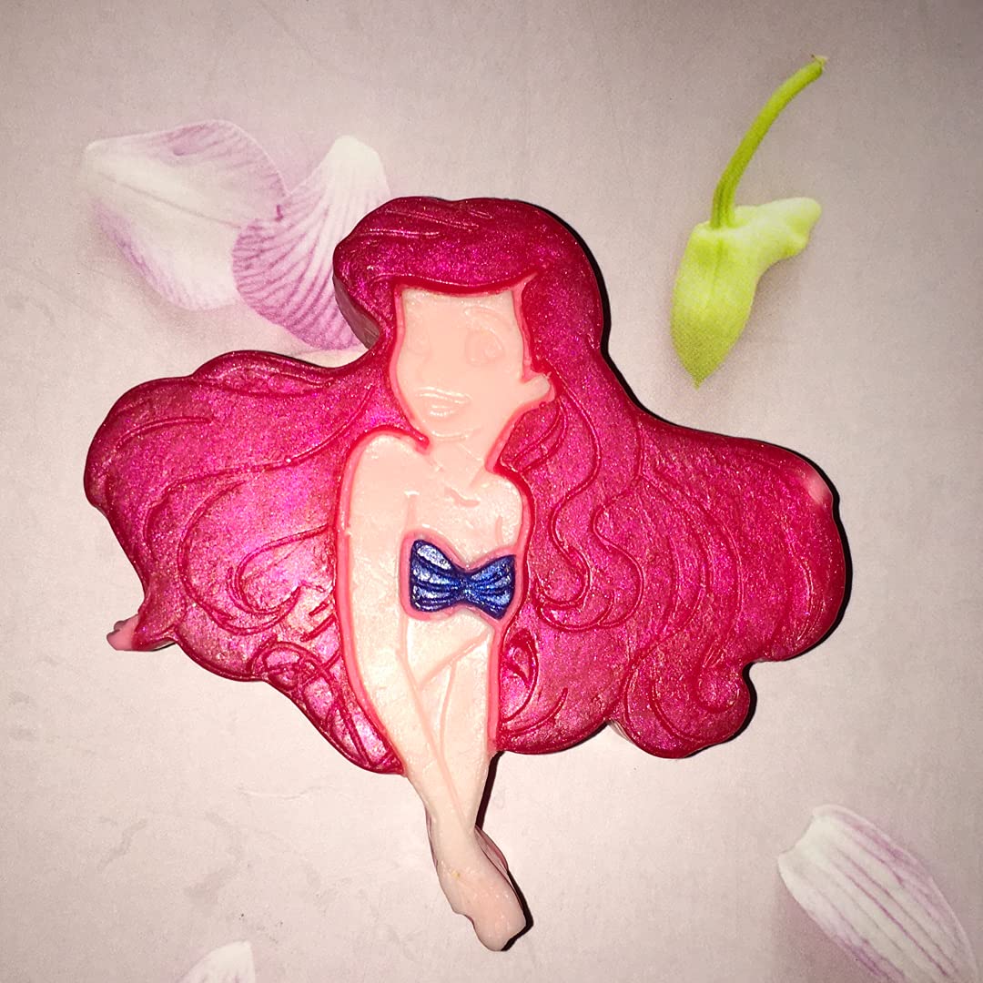Handmade Natural Princess & Mermaid Themed Soap for Kids - Paraben & SLS Free, Perfect for Birthday Gifts, Return Gifts, Rakhi Gifts for Girls and Sisters - Ideal for Kids' Bath Time, Party Favors, and Special Occasion Gift Giving
