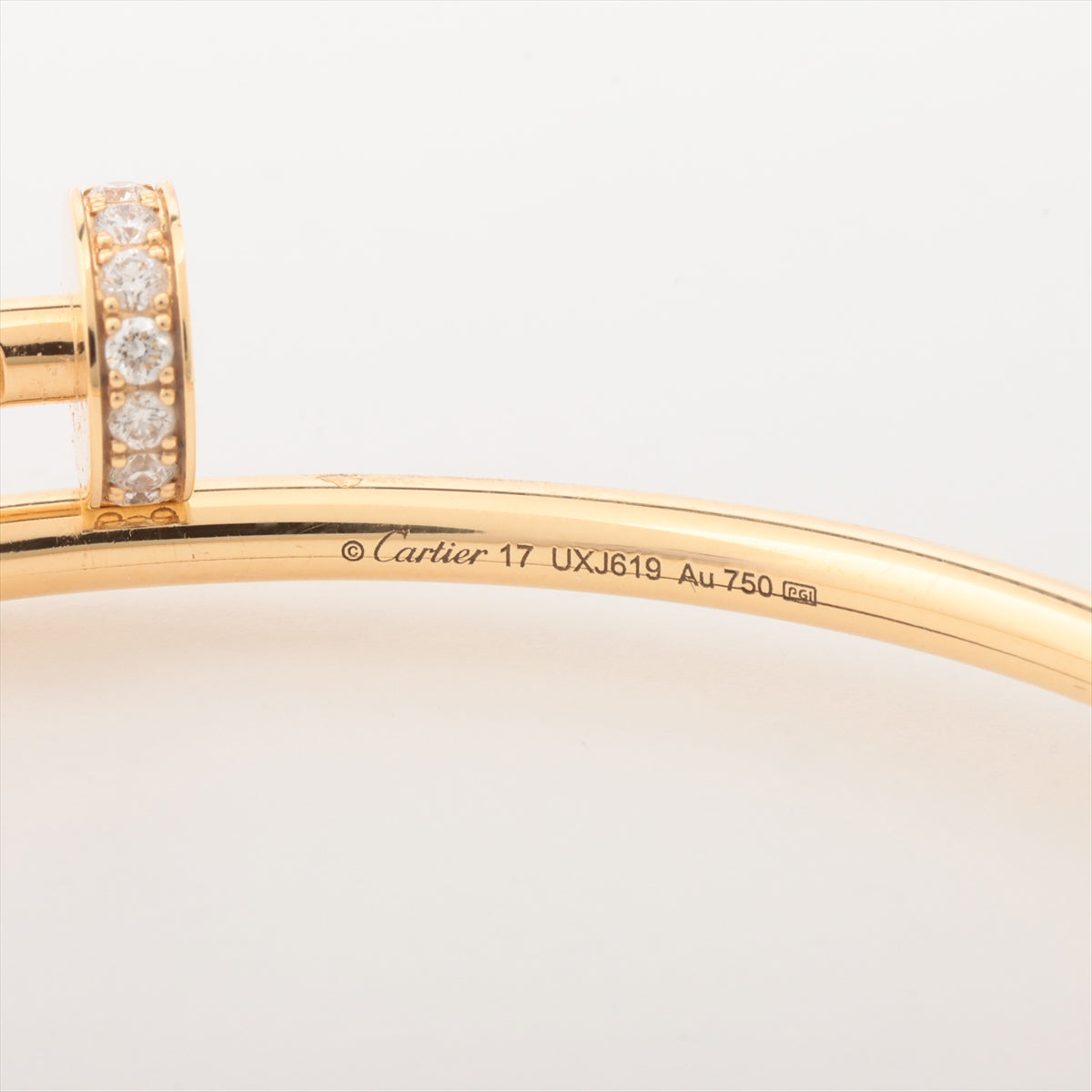 Cartier Juste un Clou Small Diamond Bracelet 17 - Luxury 18K Gold Nail Bangle for Women, Perfect for Gifts, Parties & Special Occasions