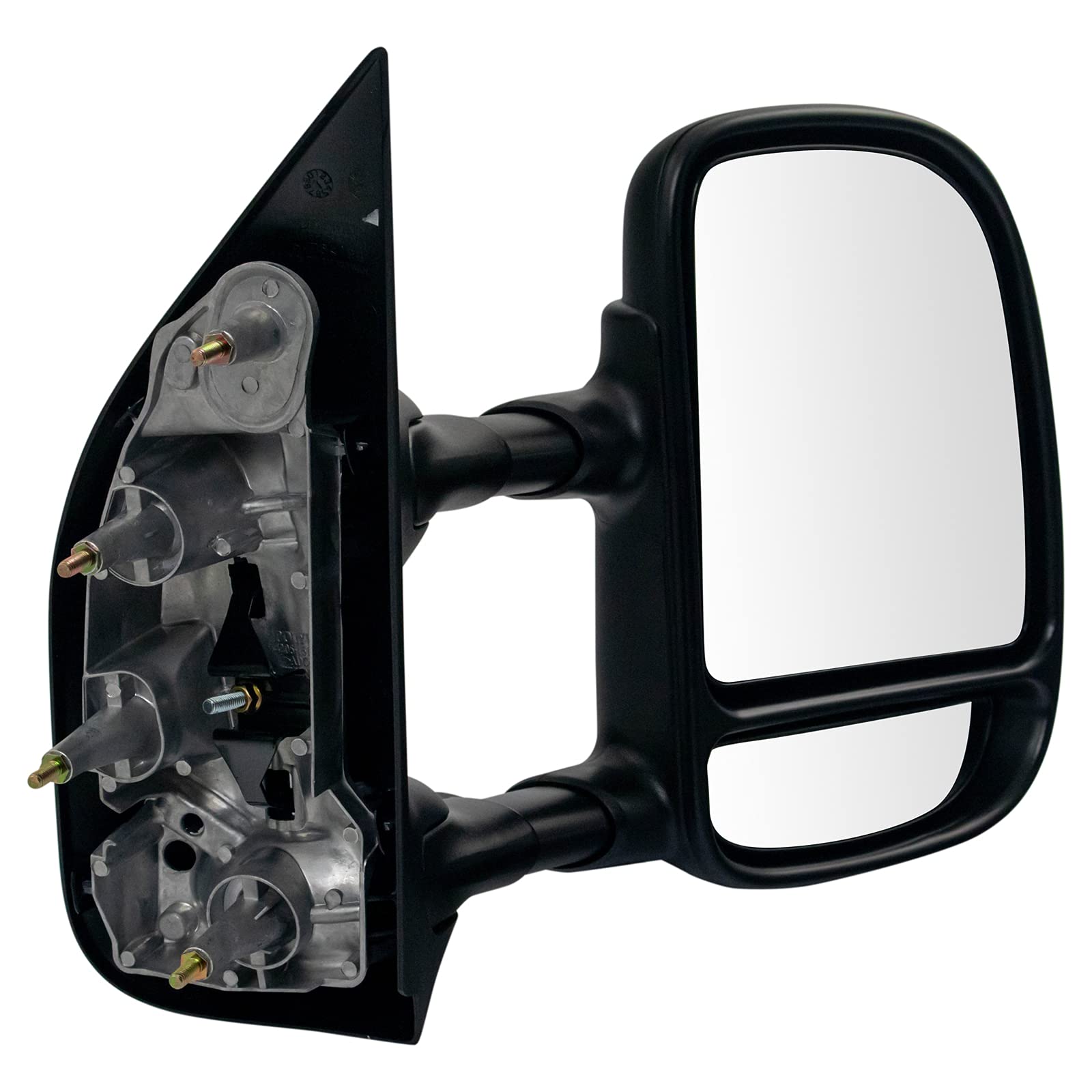 Ford Econoline Van Towing Mirrors - 180° Swing, Manual Folding & Telescoping Dual Arm Trail Ridge Mirrors for Enhanced Visibility & Safety - Perfect for Towing Trailers, Campers & Heavy Loads