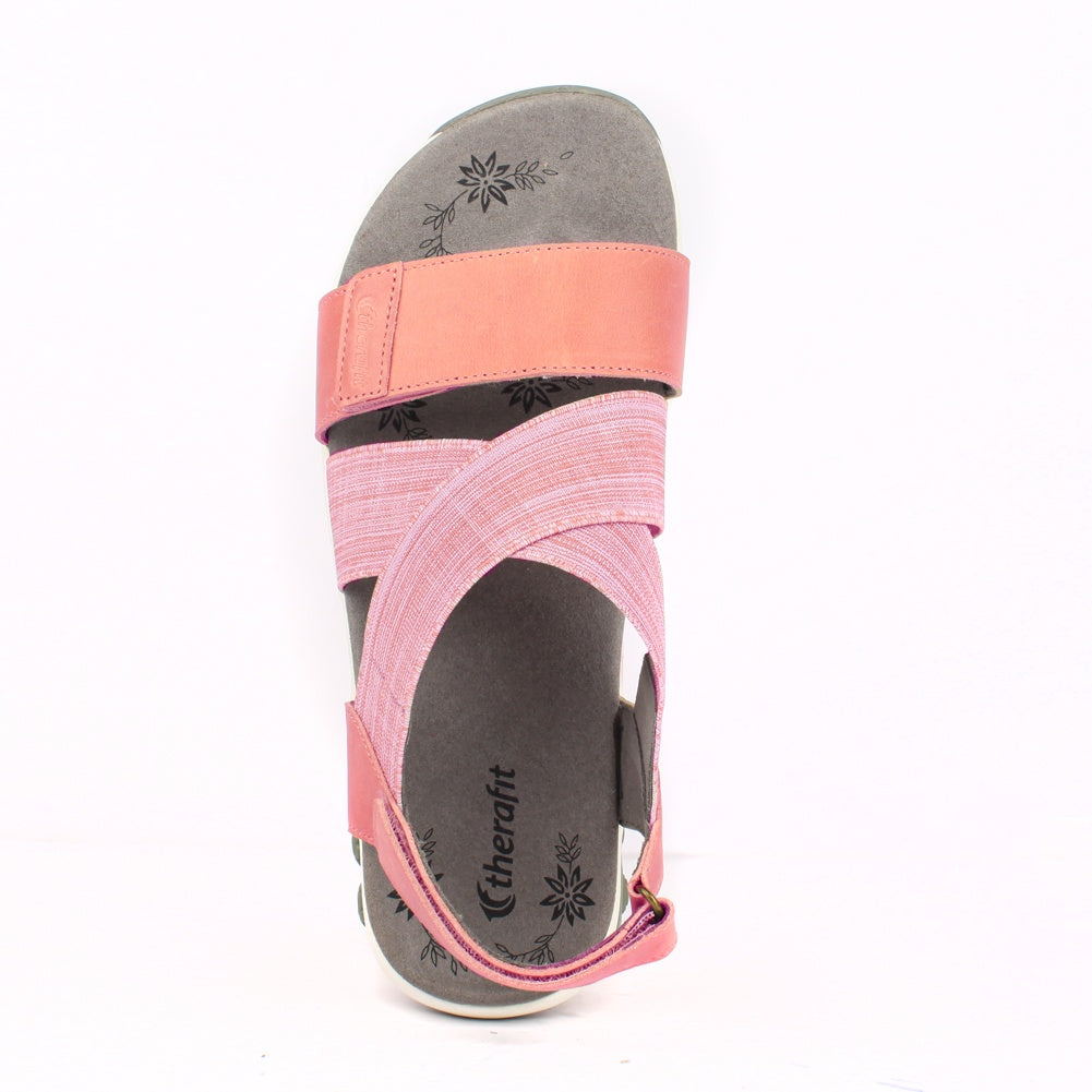 Jessica Women's Genuine Leather Adjustable Cross Strap Sandals - Comfortable Summer Casual Shoes for Beach, Vacation & Daily Wear