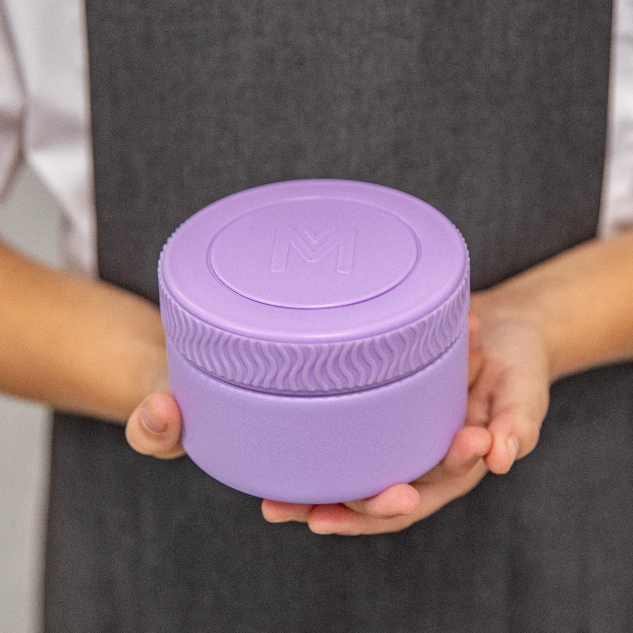 MontiiCo MINI Insulated Food Jar - Leak-Proof Stainless Steel Thermos for Hot & Cold Meals - Perfect for Kids Lunch, Office, Hiking & Travel - Lilac Purple