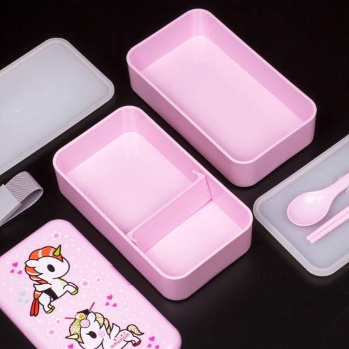 Tokidoki Bento Box - Cute Japanese Lunch Box for Kids & Adults | Microwave & Dishwasher Safe | Perfect for School, Office & Picnics
