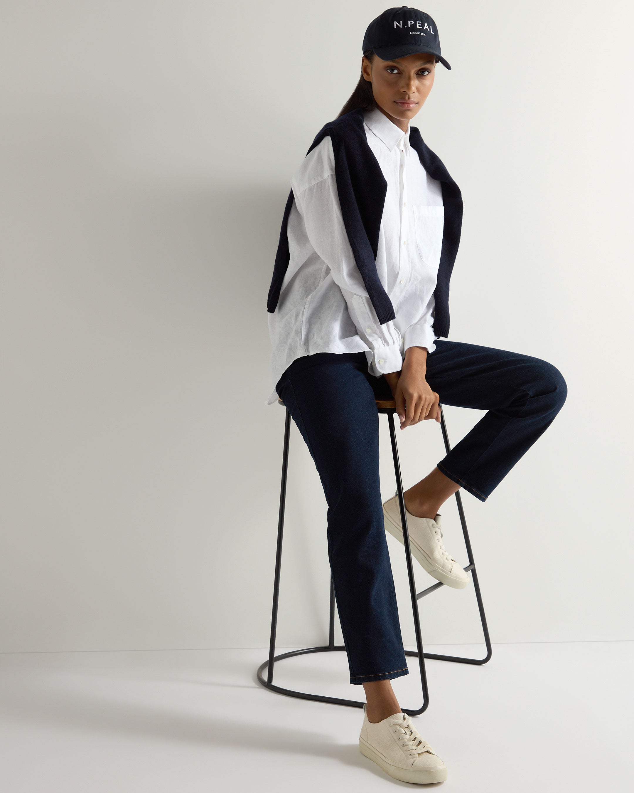 Valencia Linen Shirt for Women - Breathable White Blouse for Summer | Casual Office Wear & Vacation Outfit