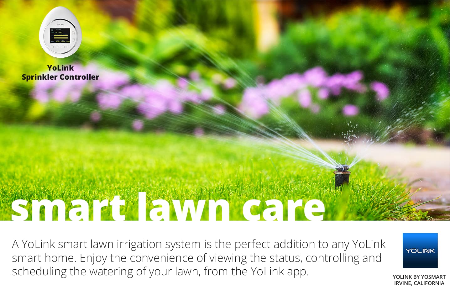 YoLink Smart Sprinkler Controller - WiFi Irrigation System for Lawn & Garden - Compatible with Alexa & Google Home - Perfect for Automated Watering & Smart Home Integration