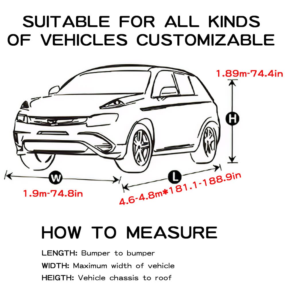 BMW X4 F26 G02 Car Cover 2015-2022 - Waterproof 190T High Density SUV Full Exterior Cover for Indoor & Outdoor Protection - Sunscreen Silver Car Cover for All Weather & Long-Term Parking