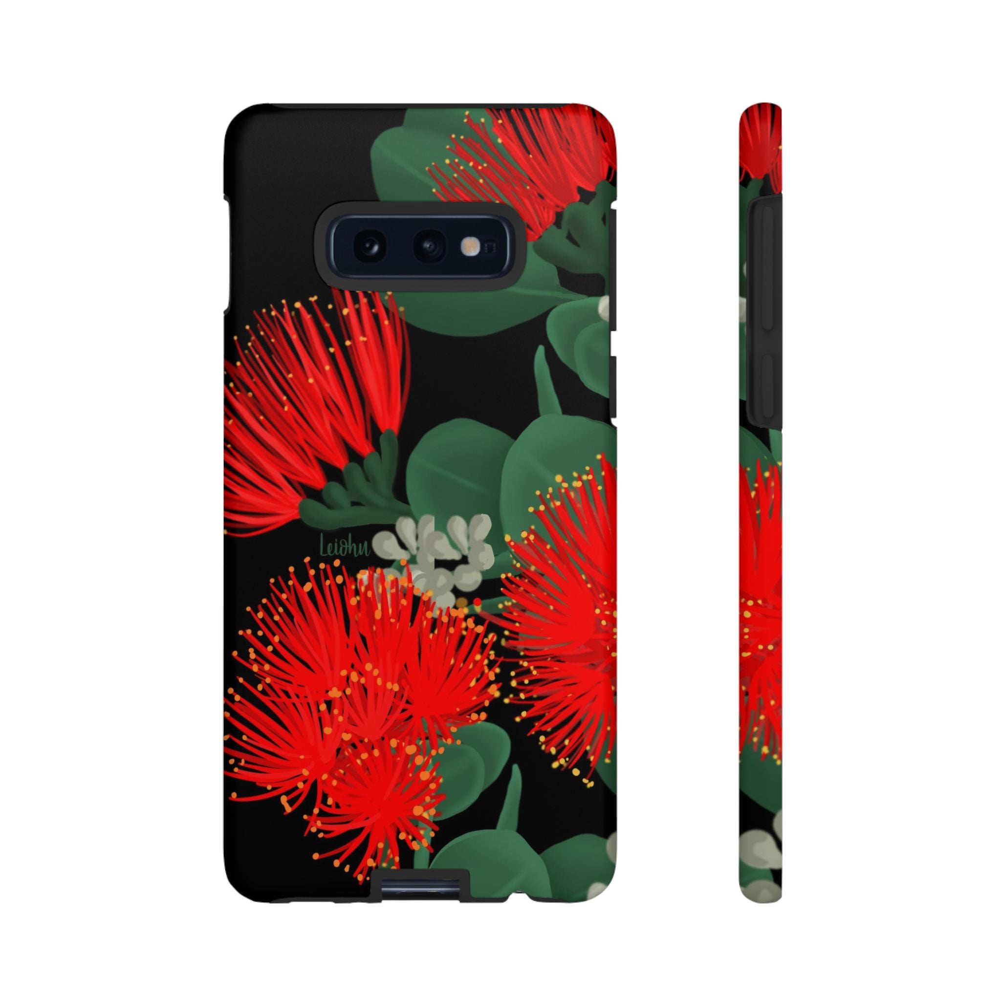 Samsung Galaxy Phone Case with 'Ōhi'a Lehua 'Ele'ele Hawaiian Flower Design - Durable Protective Cover for Everyday Use & Travel