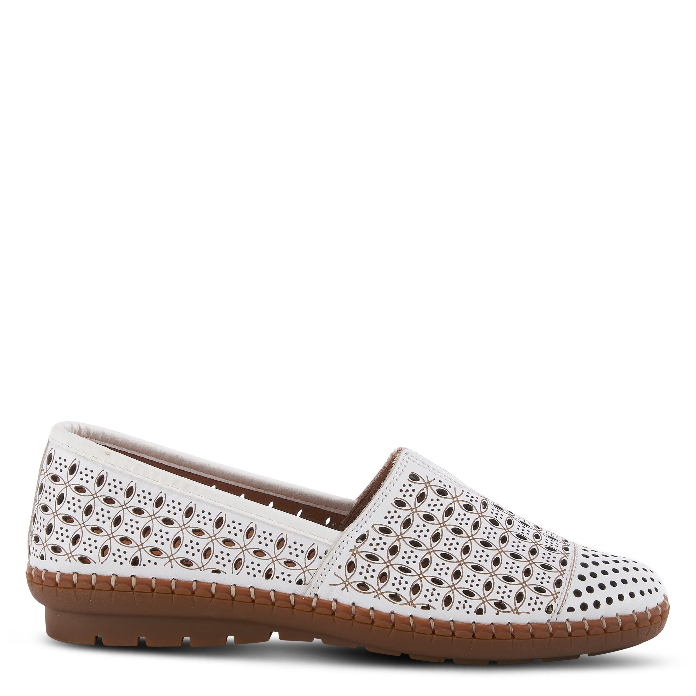 Spring Step Oralis Leather Loafers for Women - Comfortable Slip-On Shoes with Cushioned Insole & Durable Rubber Outsole - Casual Low Heel Loafers Perfect for Office, Travel & Everyday Wear
