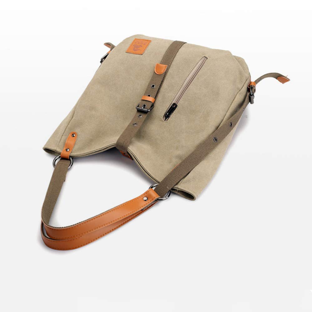 3-in-1 Convertible Canvas Purse for Women - Tote, Shoulder Bag & Backpack - Stylish Multipurpose Handbag for Work, Travel & Daily Use