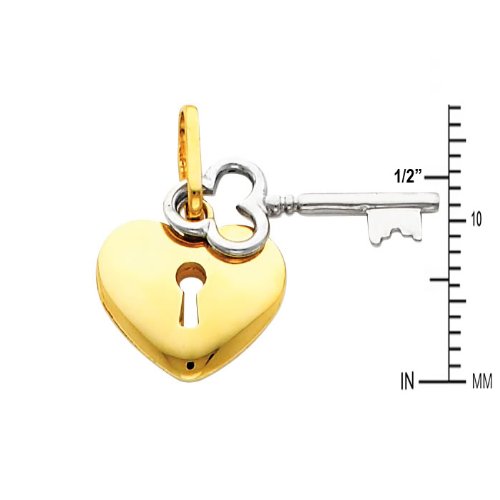 14K Real Two-Tone Gold 