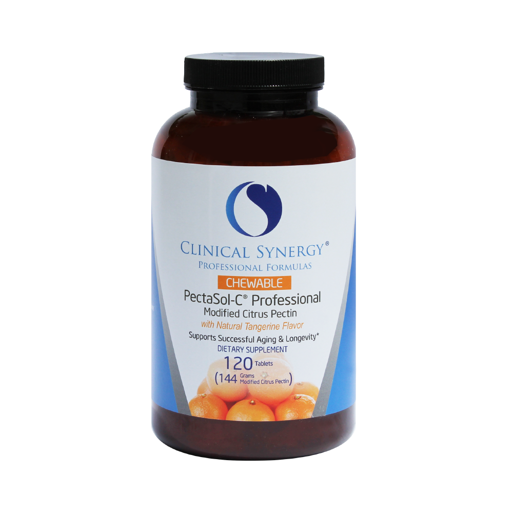 PectaSol C Professional 120 Chewable Tablets - Modified Citrus Pectin Supplement for Immune Support & Detox - Ideal for Daily Wellness & Heavy Metal Cleansing