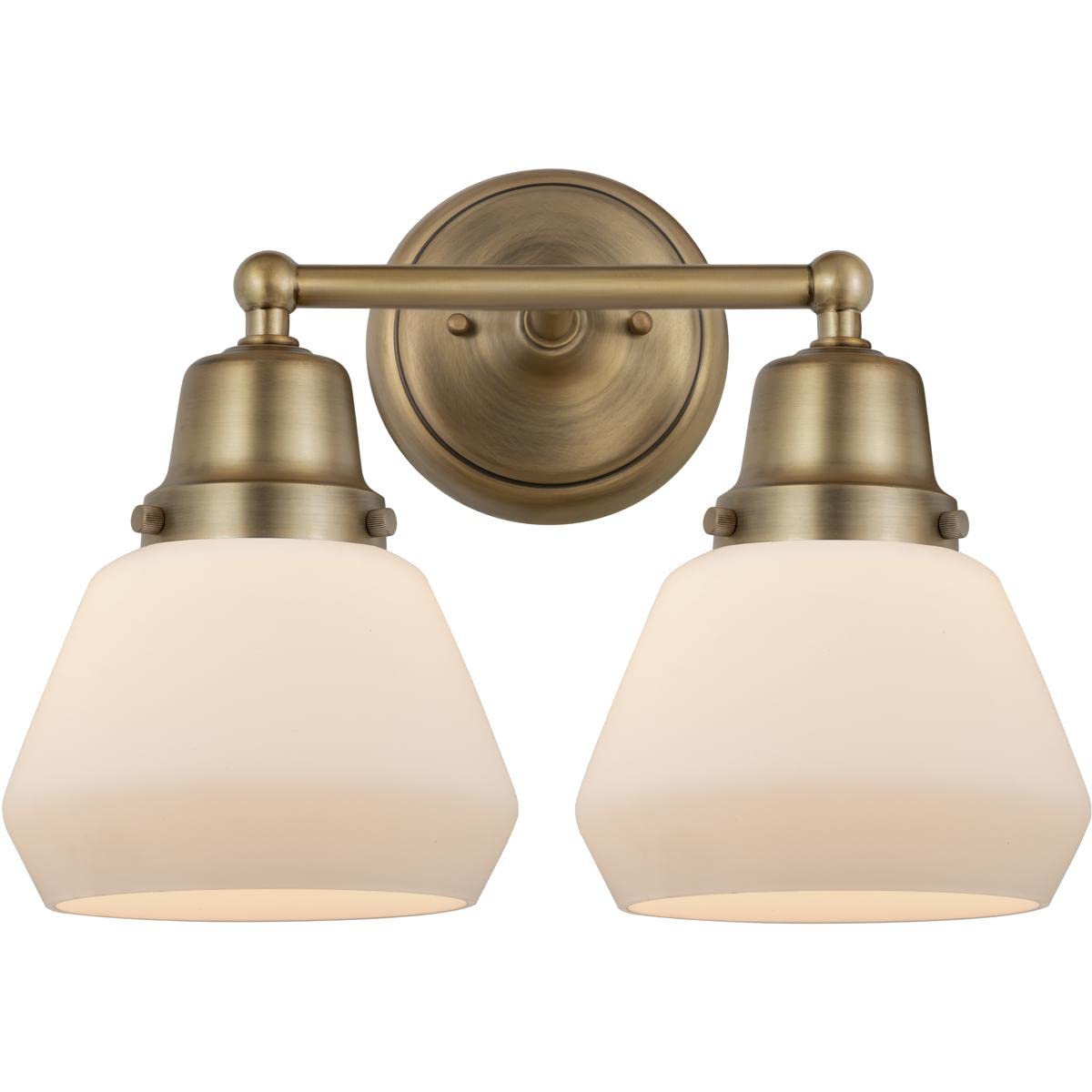 Aditi Fulton 2-Light Bathroom Vanity Light in Brushed Brass - Perfect for Modern Bathrooms, Powder Rooms & Spa-Like Retreats
