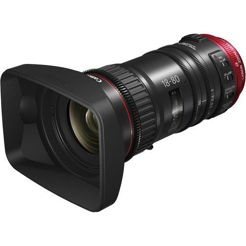 Canon CN-E 18-80mm T4.4 Compact Servo Cinema Zoom Lens for EF Mount - Professional 4K Video Lens for Filmmaking, Documentary & Broadcast Production