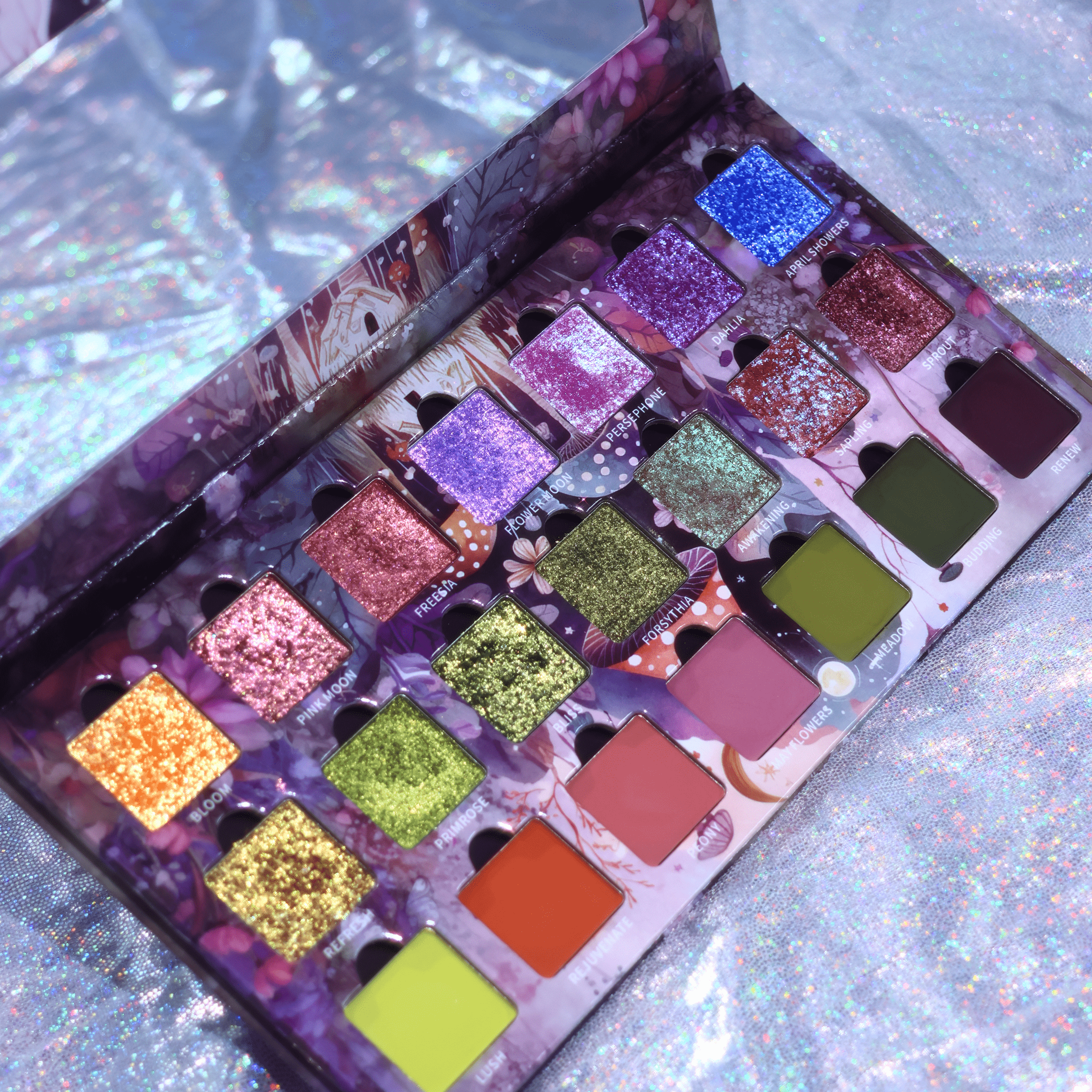 Flower Moon Eyeshadow Palette - 18 Highly Pigmented Matte & Shimmer Shades for Stunning Eye Makeup | Perfect for Day & Night Looks, Parties, and Special Occasions
