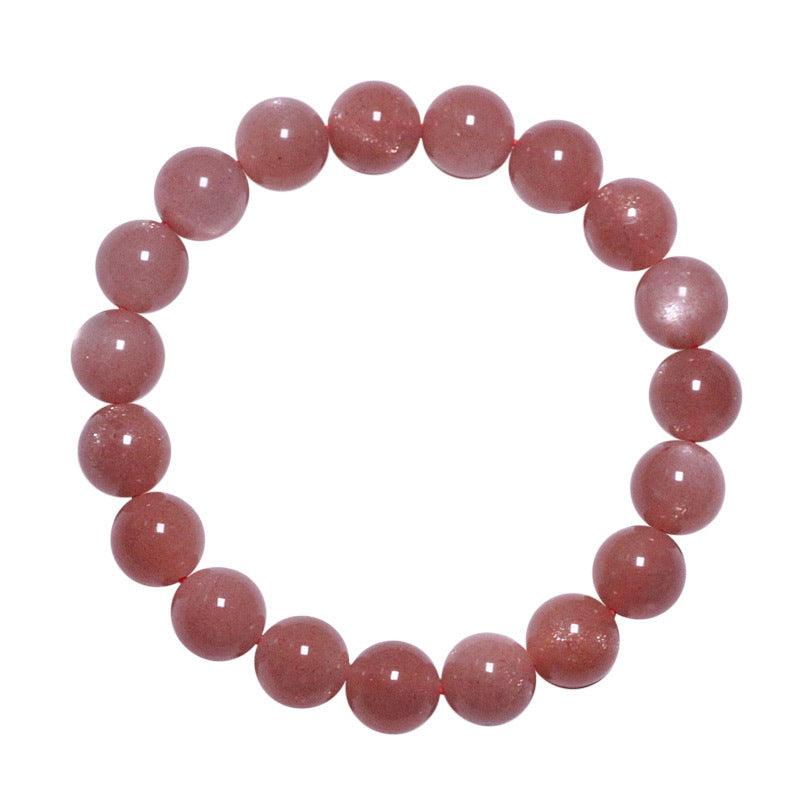 Natural Orange Moonstone Bracelet for Women - Healing Crystal Jewelry for Meditation, Yoga & Positive Energy