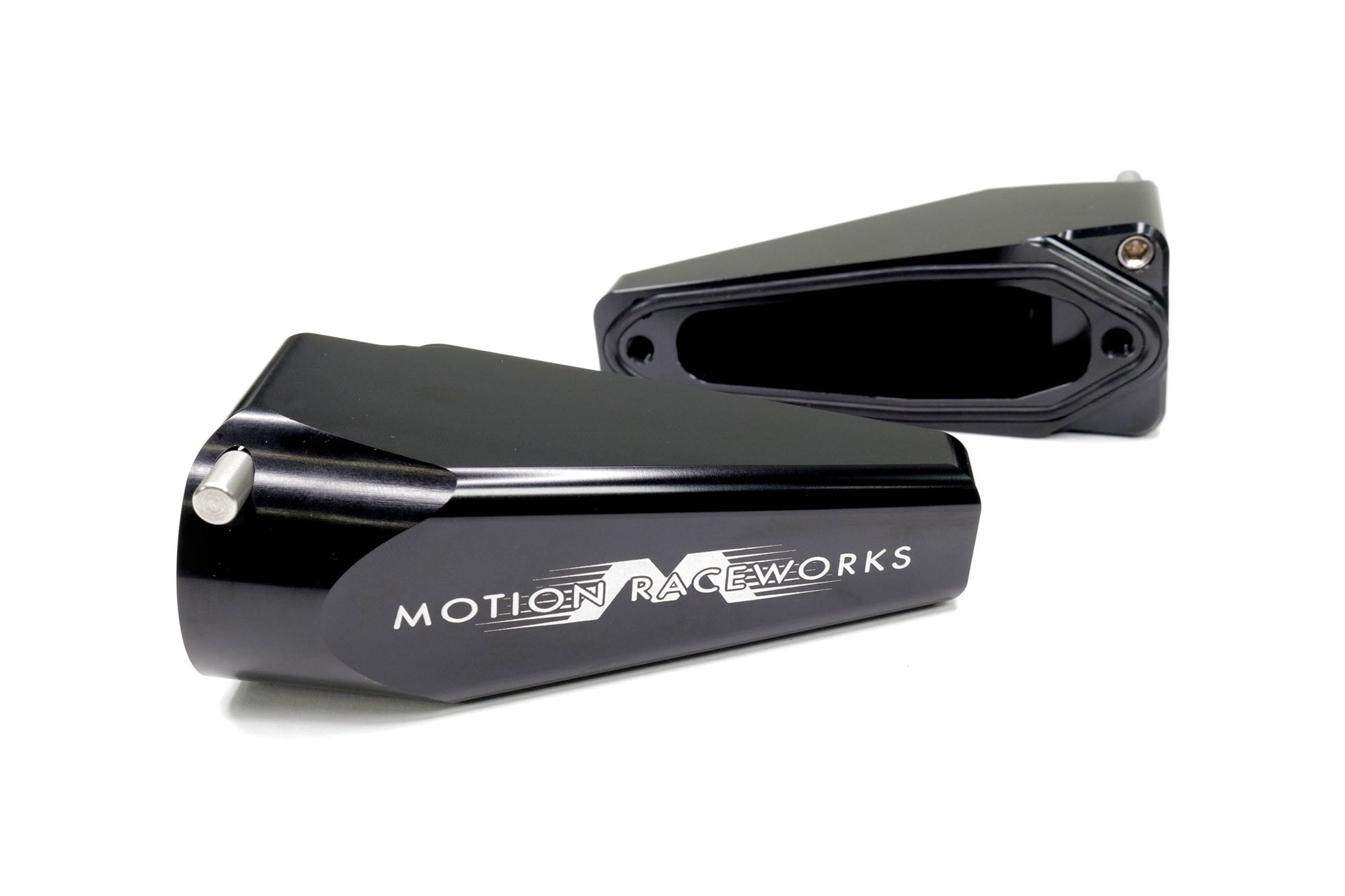 Black Anodized Billet Burn Down Breather Quick Release Fittings (Pair) - High Performance Automotive & Racing Applications