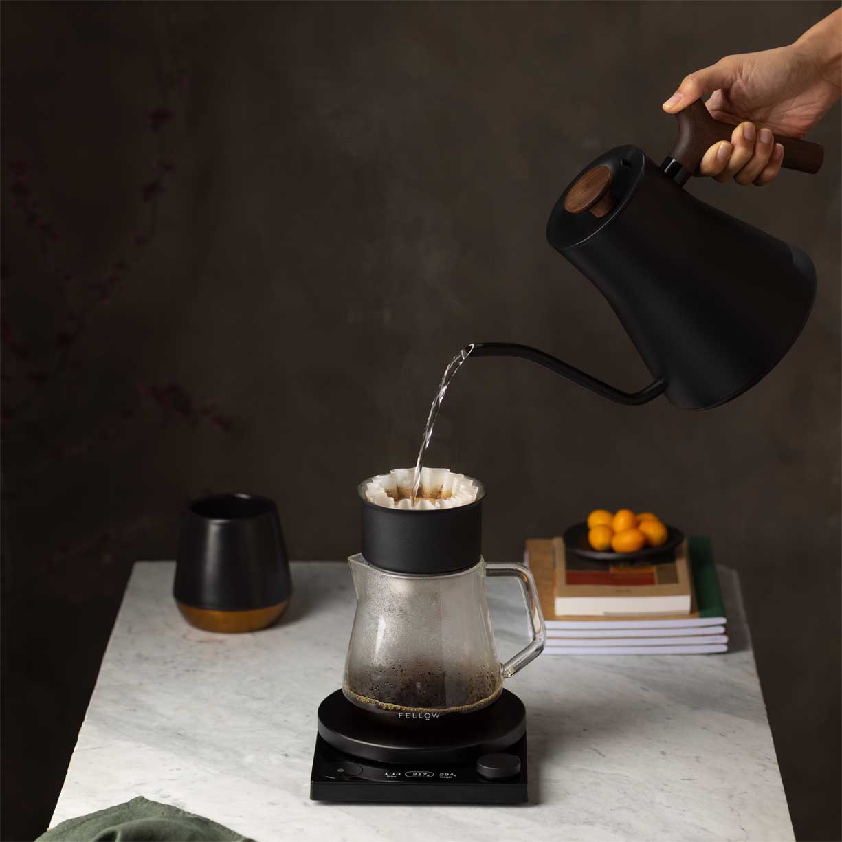 Fellow Tally Pro Precision Coffee Scale with Timer - Digital Espresso Scale for Pour Over, Drip Coffee & Home Brewing - Black (Perfect for Baristas & Coffee Enthusiasts)