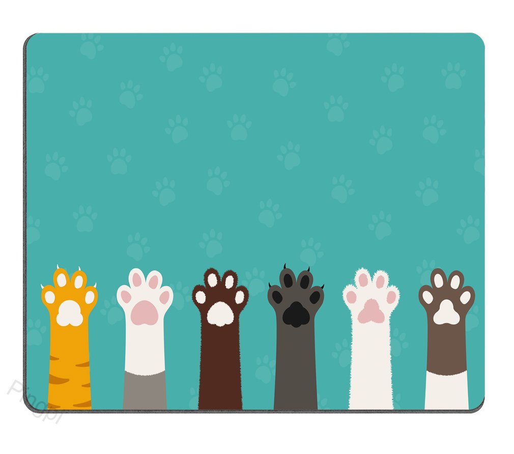 Custom Extended Rectangle Gaming Mouse Pad - Non-Slip Thick Rubber Base with Cat Paws Design - Large XXL Size for PC, Laptop, Office & Esports Gaming Setup - Perfect for Work, Gaming & Home Office Use