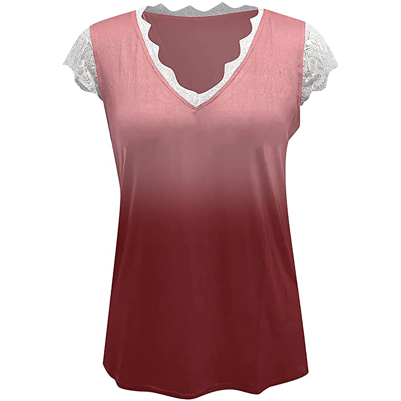 Trendy Women's Summer Lace Tank Tops - Casual Loose Fit Tie Dye Tunic Tops, Sexy Sleeveless V-Neck Vest Shirts for Women - Perfect for Beach, Vacation & Summer Outfits