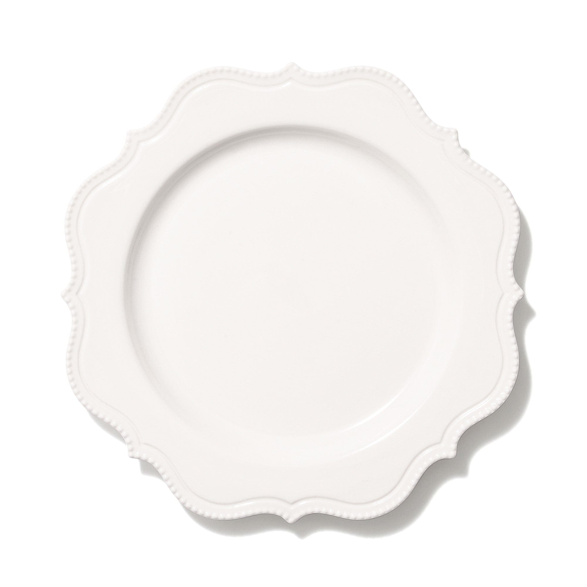 Blanche Plate M Wave White - Elegant Ceramic Dinner Plate for Modern Dining, Perfect for Restaurants, Weddings & Home Decor