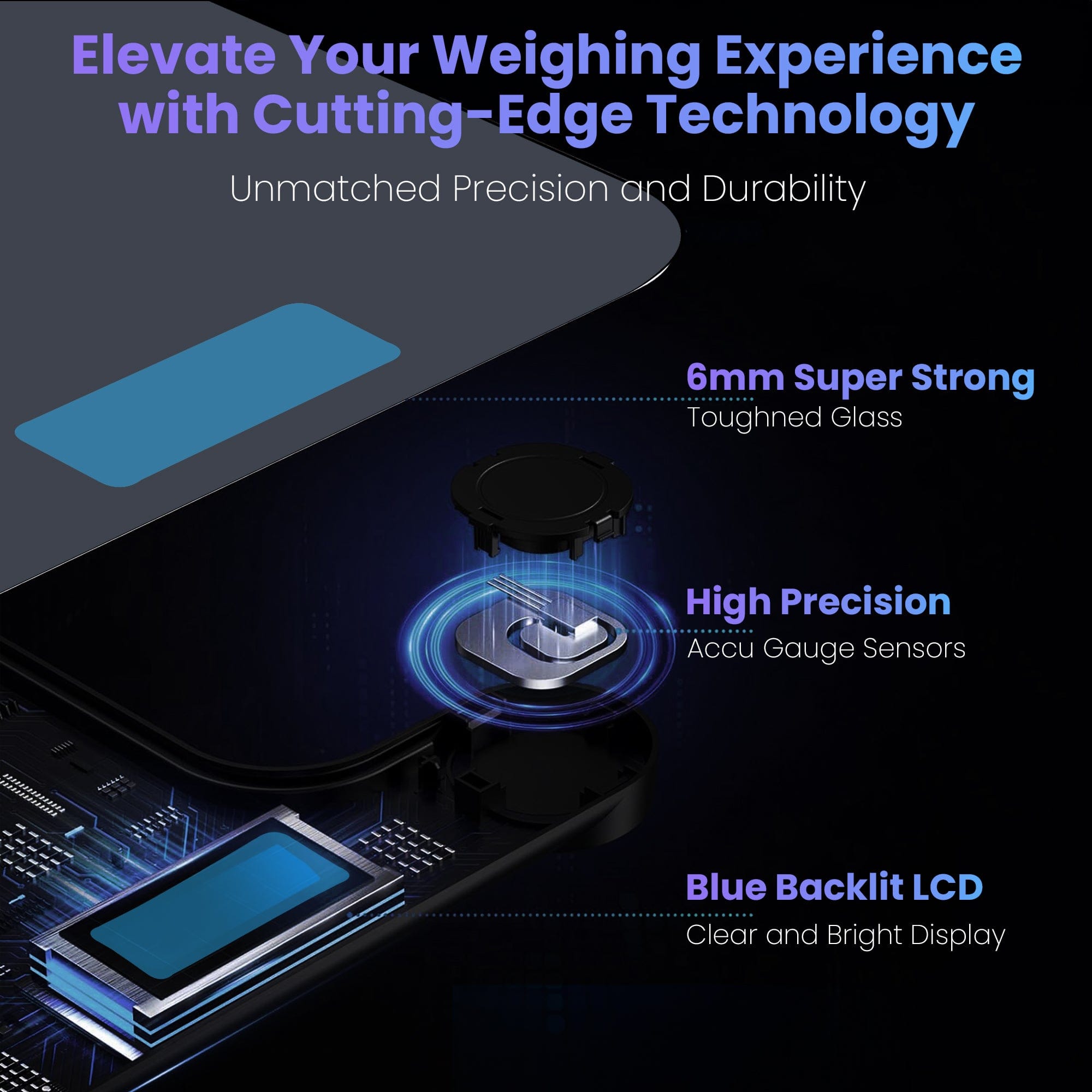 Dr Trust USA Elegance Digital Bathroom Scale - High Precision Body Weight Scale for Home & Gym Use, 400 lbs Capacity, Easy-to-Read LCD Display - Perfect for Daily Health Tracking & Fitness Goals