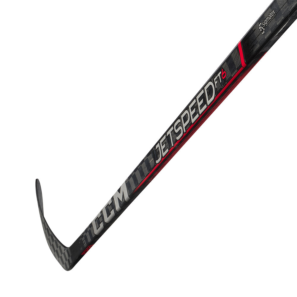 CCM Jetspeed FT6 Senior Ice Hockey Stick - Lightweight Carbon Fiber Hockey Stick for Men & Women - Perfect for Competitive Play & Training