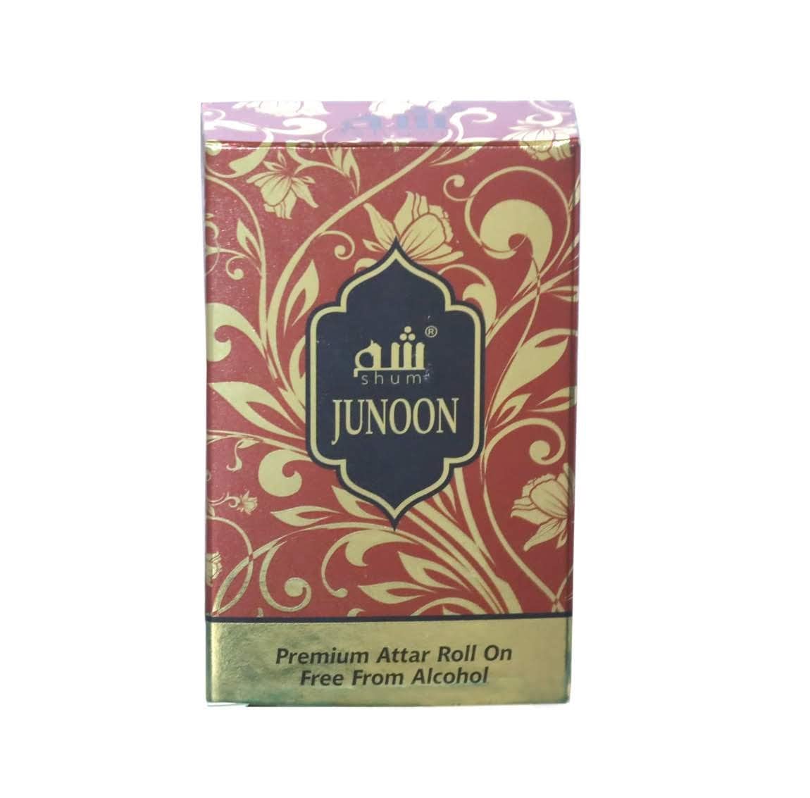 Shum Junoon Premium Roll-On Perfume Oil - 10ml Alcohol-Free Floral Attar Concentrate for Women & Men - Perfect for Daily Wear, Special Occasions & Gift Giving