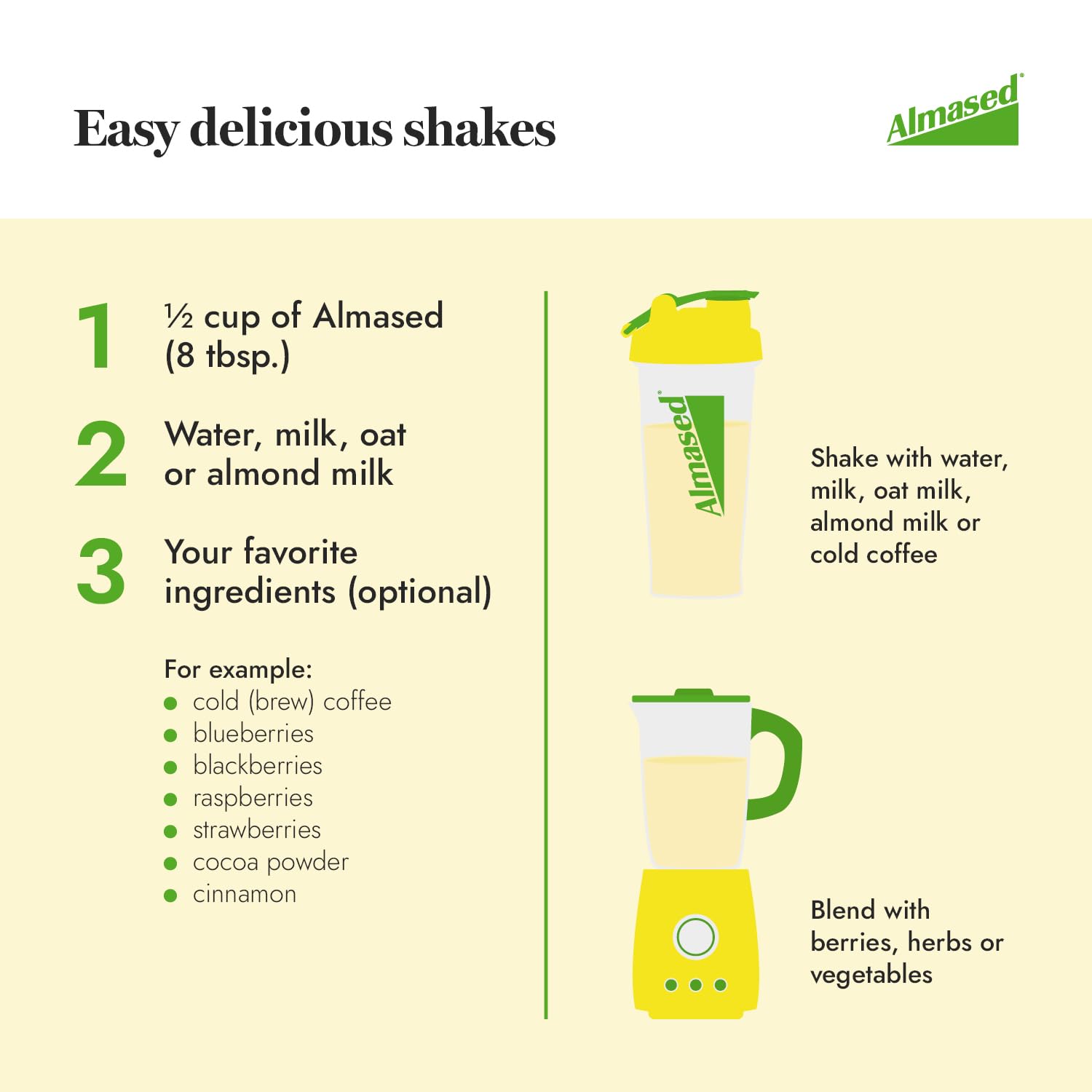 Almased Meal Replacement Shake - 6 Pack | Plant-Based Protein Powder | Non-GMO, Gluten Free, Vegan | 17.6 oz per Bottle - Ideal for Weight Loss, Detox & Busy Lifestyles