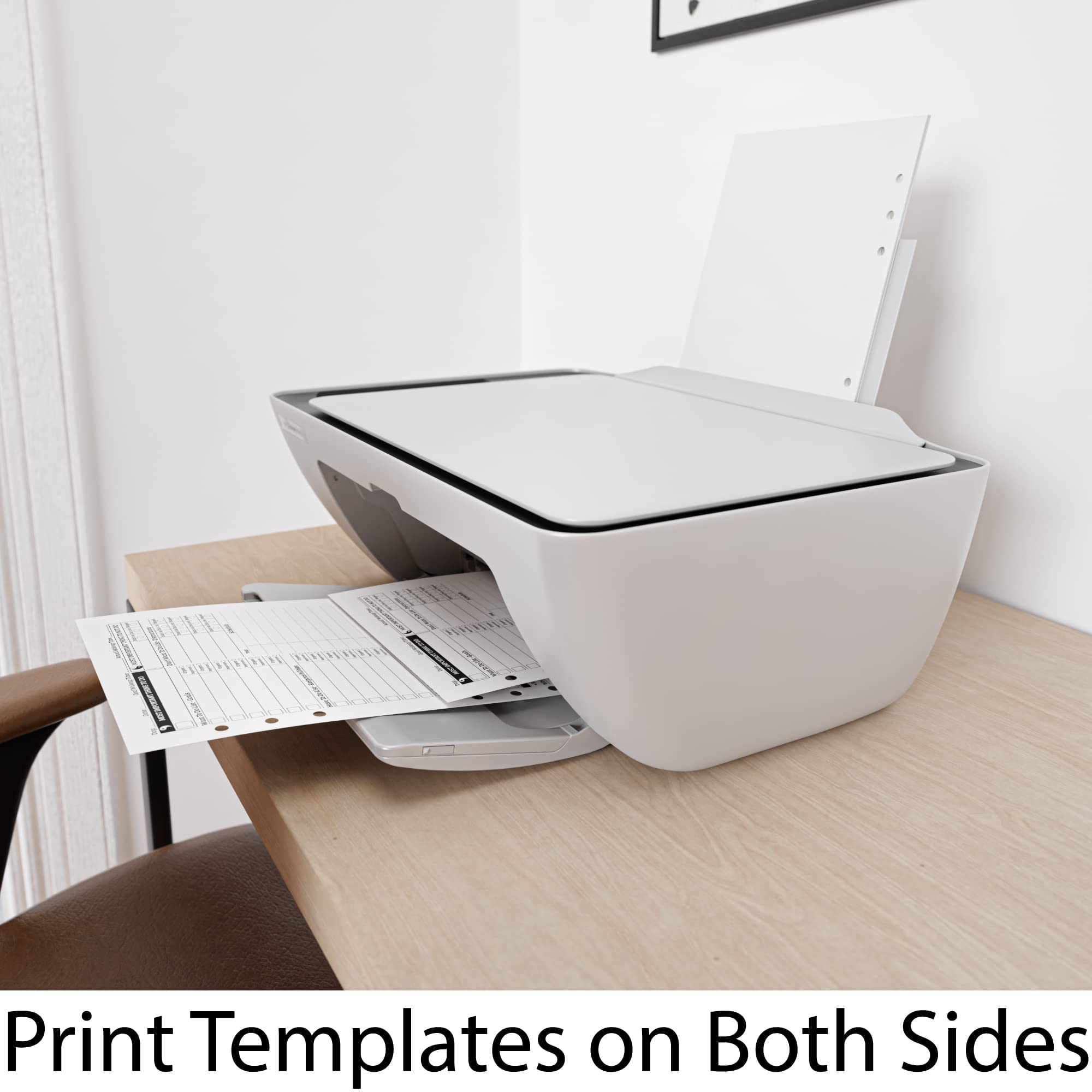 Premium A5 Blank Paper - 120 GSM, 6-Hole Punched, 200 Sheets (400 Pages) - 5.83
