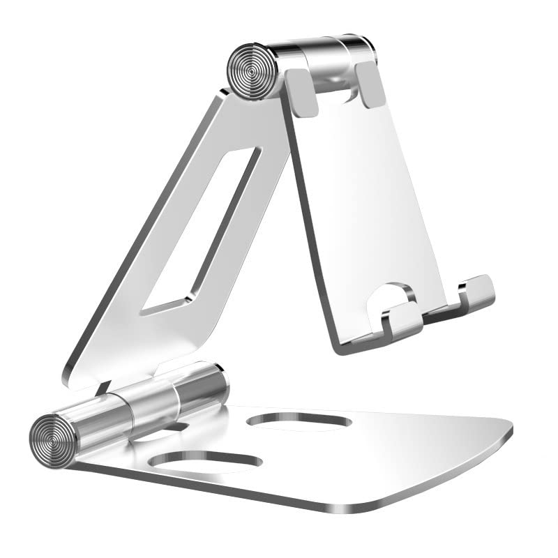 Universal Phone Stand Holder for Desk - Adjustable & Sturdy Cell Phone Cradle for Office, Home, and Car Use - Perfect for Video Calls, Charging, and Hands-Free Viewing