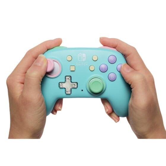 PowerA Nano Enhanced Wireless Controller for Nintendo Switch - Spring Dream, Compact & Portable Gamepad for Travel, Gaming On-The-Go & Multiplayer Sessions