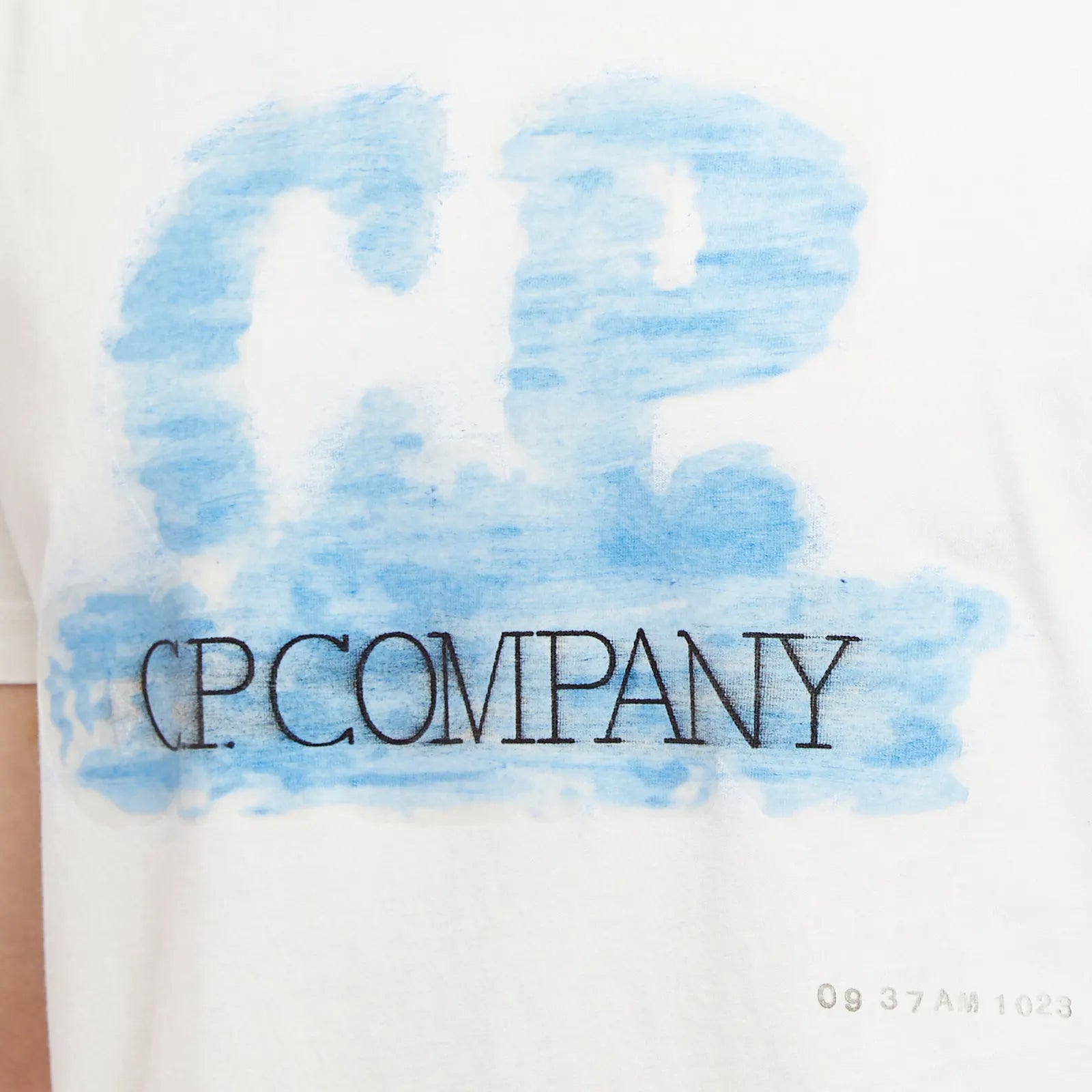 CP Company White Logo T-Shirt for Men | Casual Short Sleeve Cotton Tee | Perfect for Streetwear, Gym & Everyday Wear