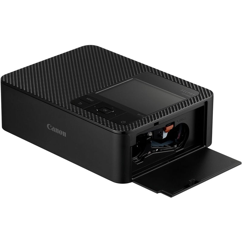 Canon SELPHY CP1500 Compact Photo Printer with Ink & Paper Bundle - Portable Wireless Printing for Home, Travel & Events - Black