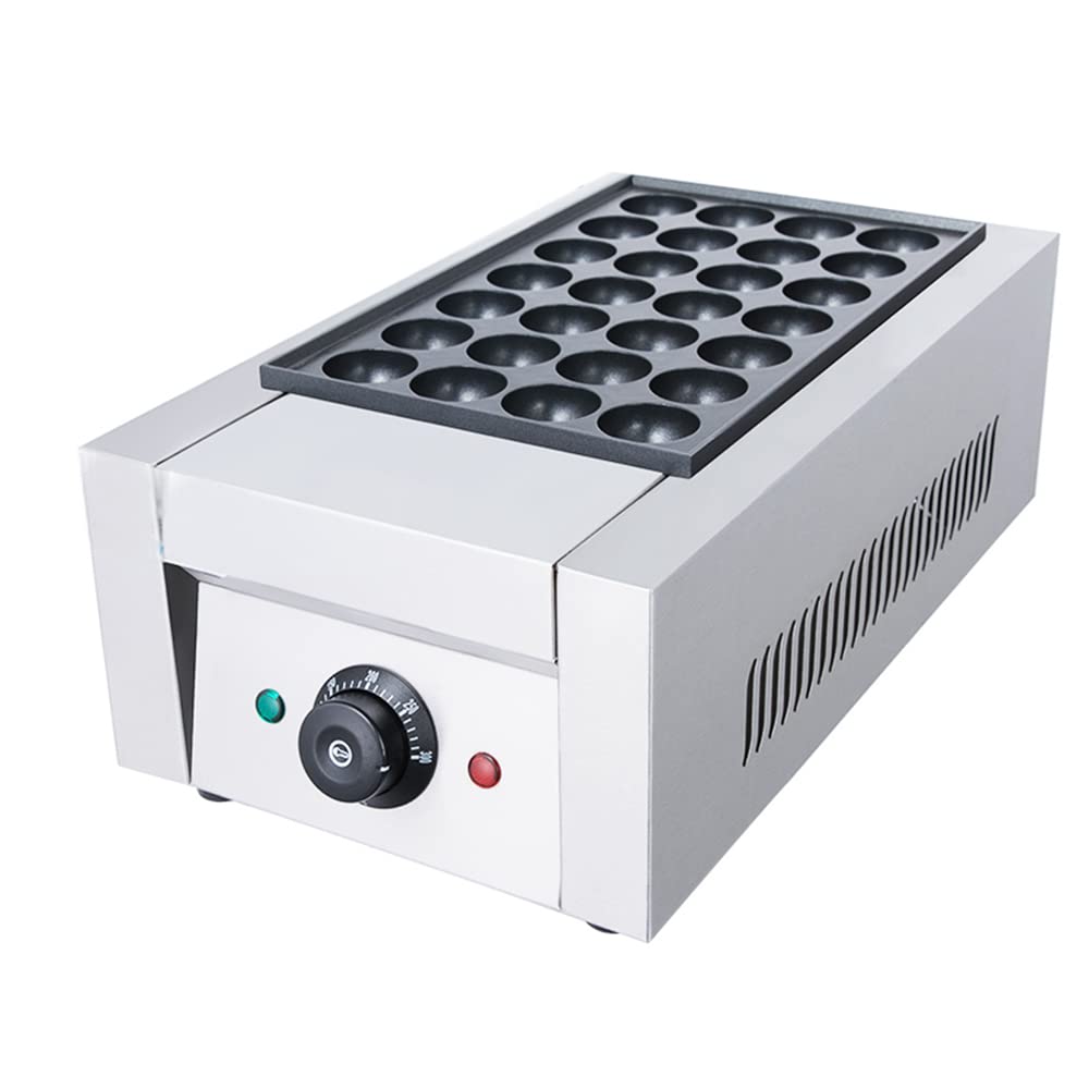 Commercial Takoyaki Machine - 28 DIY Electric Octopus Ball Oven Cake Maker with Non-Stick Pan for Street Food & Home Cooking | Perfect for Japanese Snack Stalls, Festivals & Restaurant Businesses