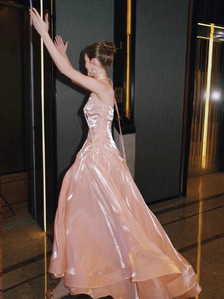 Elegant A-Line Pink Prom Dress for Women - Formal Evening Gown J6496 | Perfect for Homecoming, Prom Night, and Special Occasions