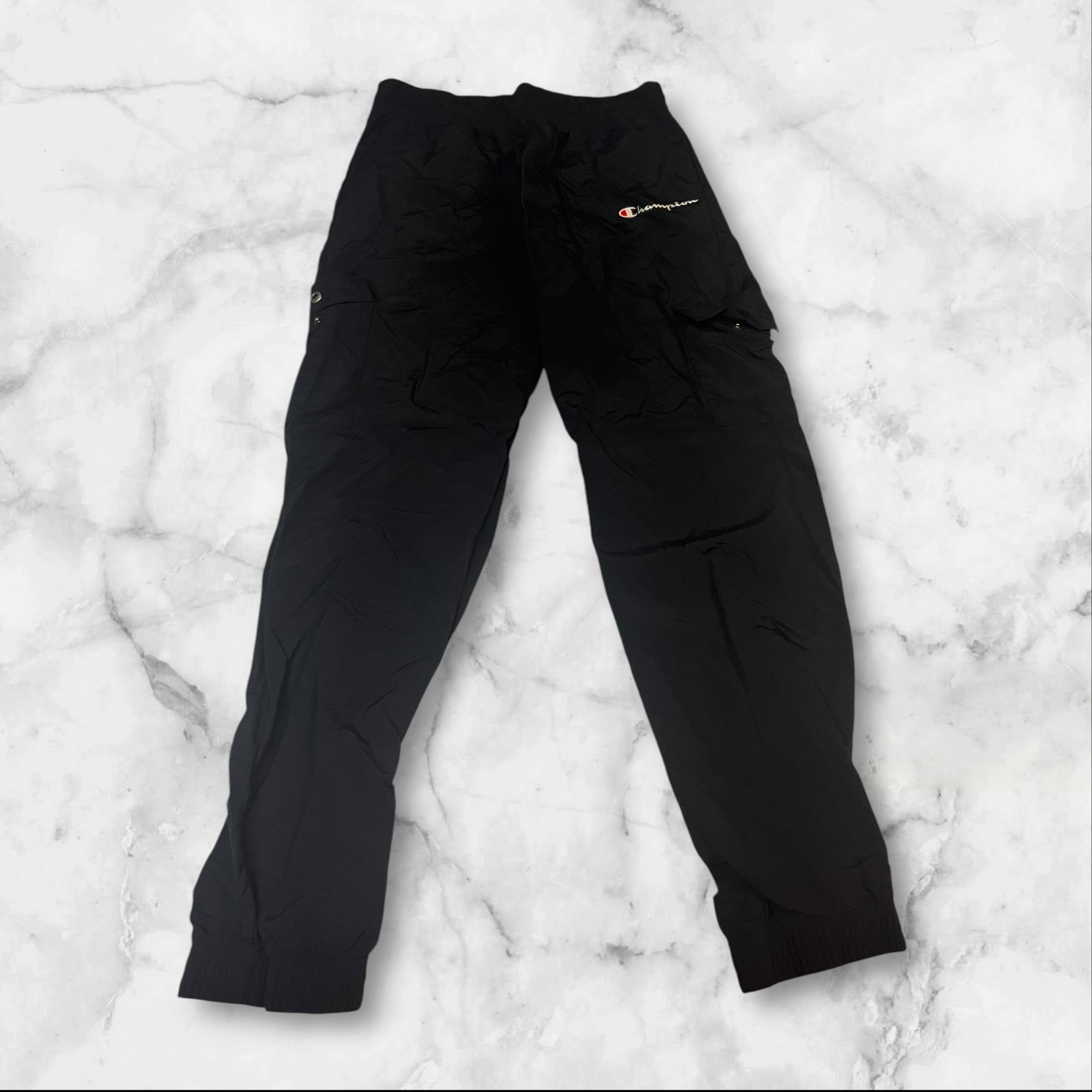 Vintage Champion Trackpants Men's Athletic Joggers - Slim Fit S 763 - Perfect for Gym, Running & Casual Streetwear