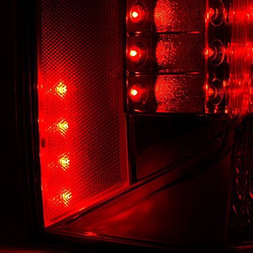 AKKON Red Clear LED Tail Lights Brake Lamps for Cadillac Escalade - Right Passenger Side Replacement Assembly | Enhanced Visibility & Style for Night Driving & Custom Car Upgrades