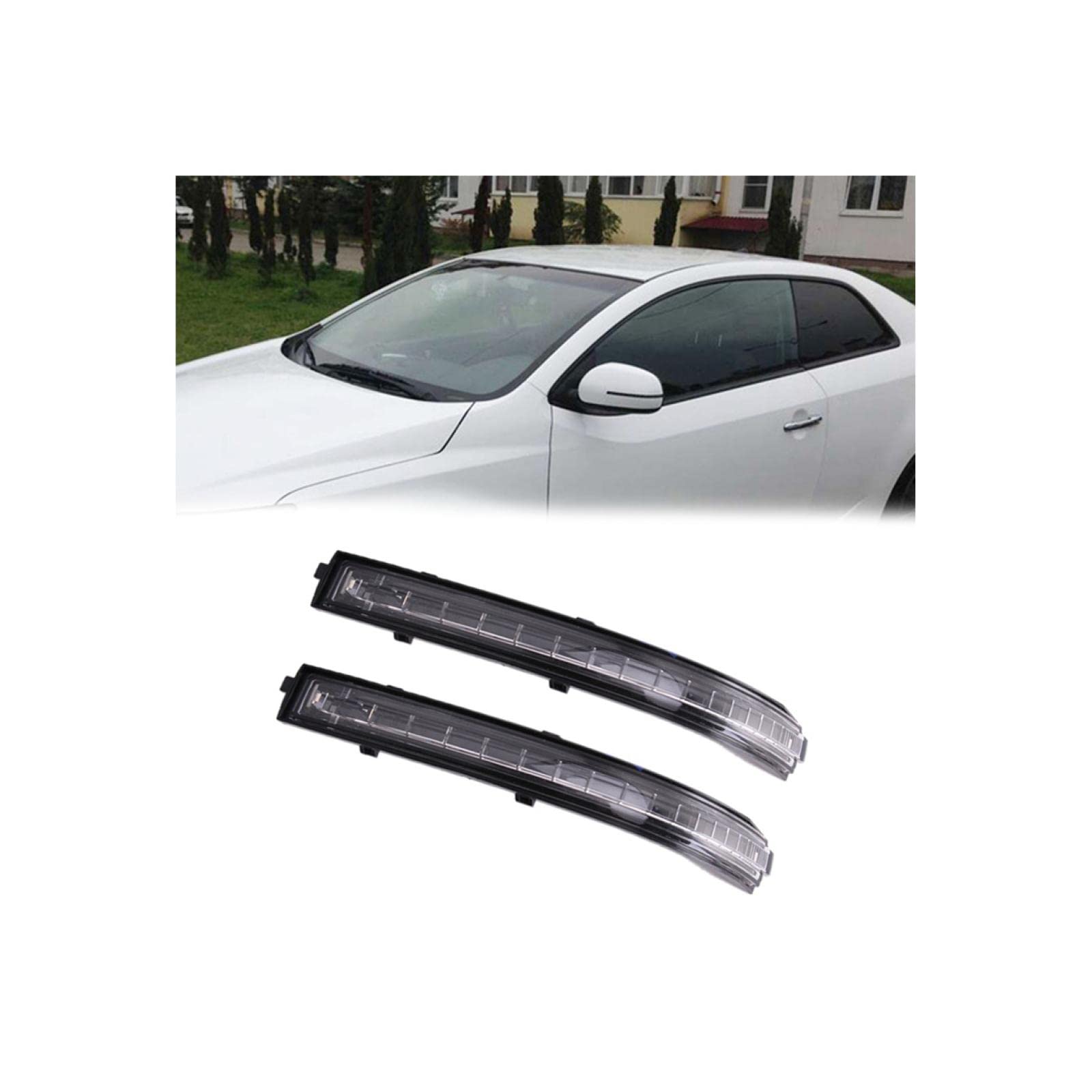 2011-2016 Kia Forte & 2012 Cerato Side Mirror Turn Signal Light - LED Blinking Rearview Mirror Indicator Lamp for Enhanced Safety & Style | Perfect for Night Driving & Lane Changes