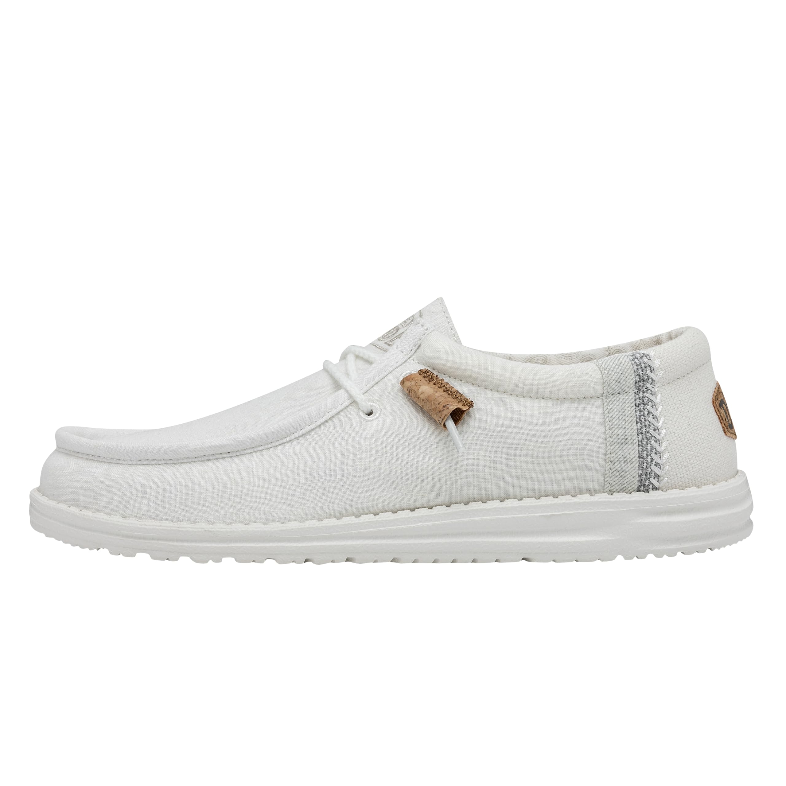 Hey Dude Men's Wally Linen Loafers - Comfortable Lightweight Slip-On Shoes for Men | Perfect for Casual Wear, Travel & Everyday Comfort