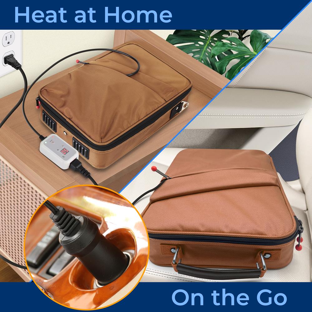 Portable Hot Stone Massage Kit with Heated Basalt Stones - Relaxing Spa Therapy for Home, Travel & Professional Use