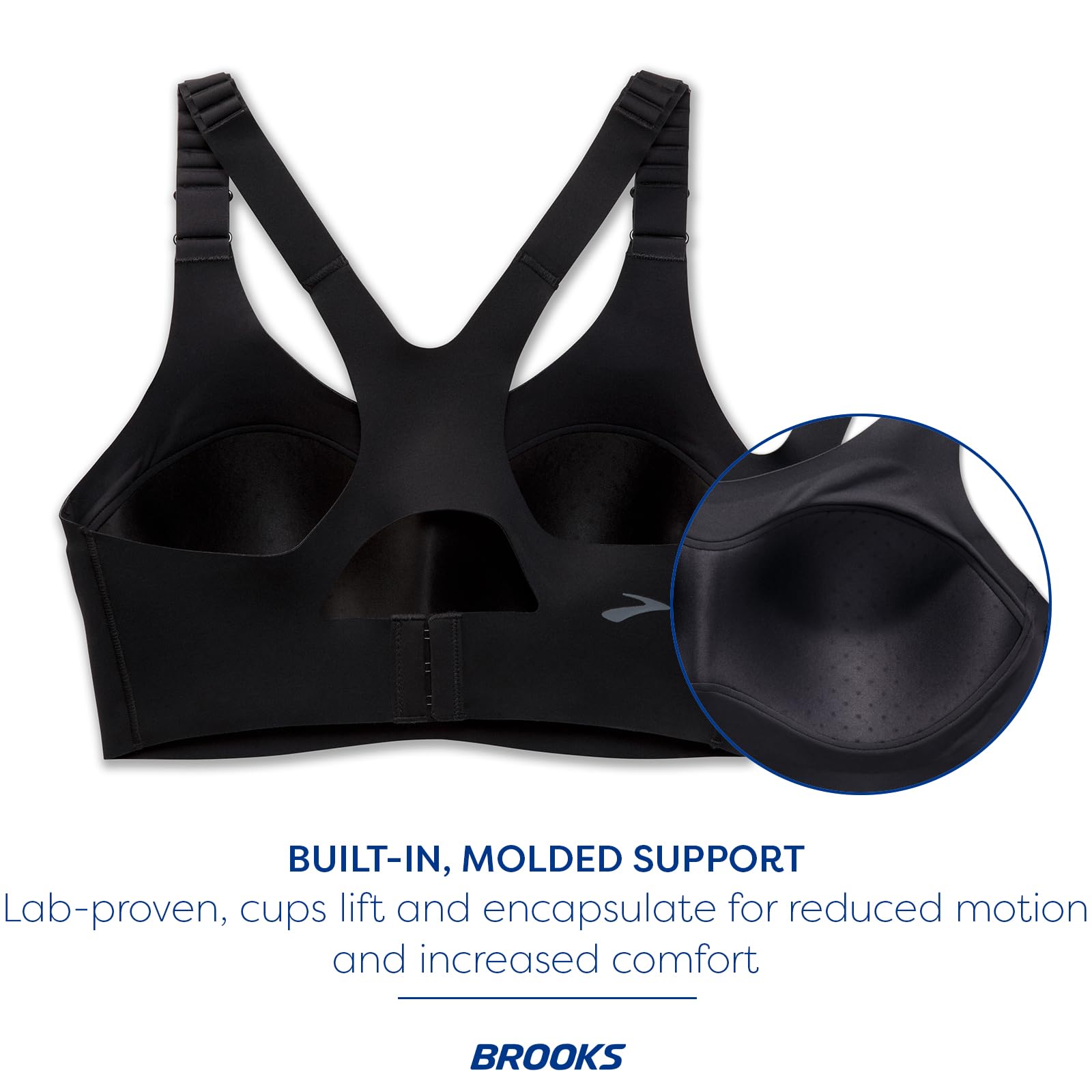 Brooks Women's Racerback 2.0 High Impact Sports Bra - Maximum Support for Running, Workouts & Active Sports | Perfect for Gym, CrossFit & Marathon Training