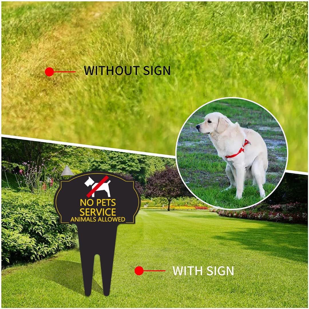 Dog Poop Warning Sign - 'Please Clean Up After Your Dog' Yard Sign for Lawn & Garden Protection (2 Pack) - Deter Pets from Defecating on Your Property | Perfect for Front Yards, Parks & Neighborhoods