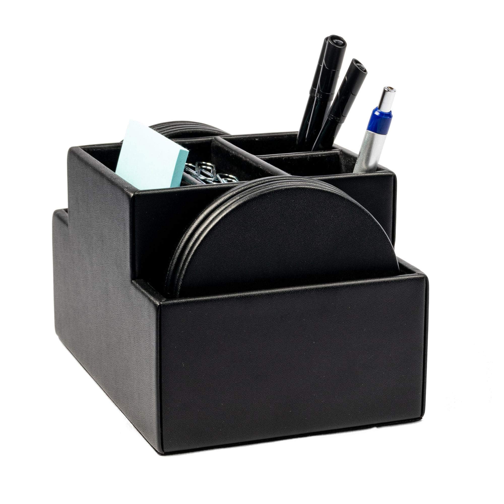 Dacasso Black Desktop Organizer - 6.8