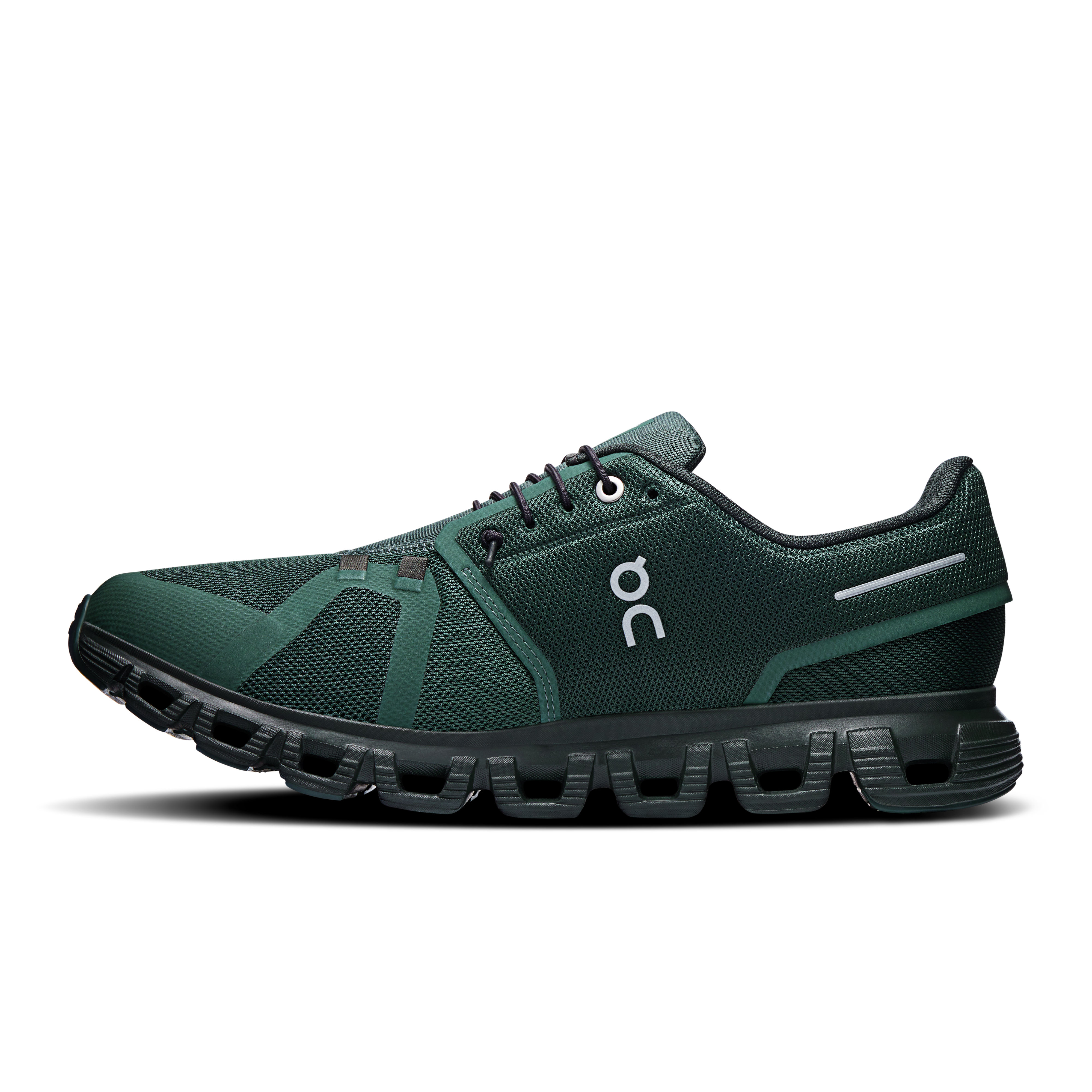 On Running Men's Cloud 6 Running Shoes - Lightweight & Breathable for Road/Trail - Evergreen & Black - Perfect for Jogging, Gym Workouts & Daily Wear