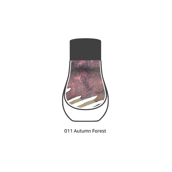 Dominant Industry Pearl Series Bottled Ink - Autumn Forest Shimmering Ink (25mL) for Fountain Pens, Calligraphy & Artistic Writing - Perfect for Journaling, Lettering & Creative Projects