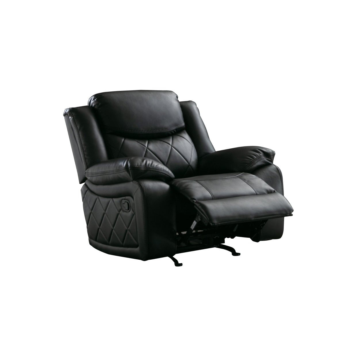 Bartholomew Black Reclining Sofa Set - Modern Comfortable Recliner Sectional for Living Room | Perfect for Movie Nights, Family Gatherings & Relaxation