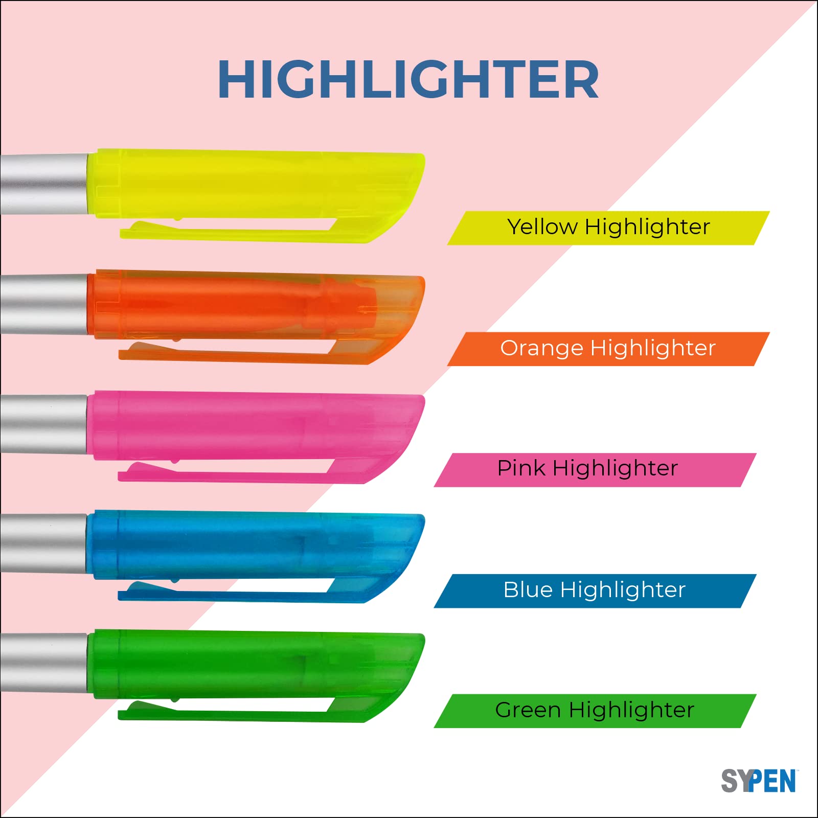 250 Pack Bulk Personalized Pens with Highlighter & Stylus - 3-in-1 Combo (Ballpoint Pen, Highlighter, Stylus) - Custom Business Name, Logo or Gift Message - Pink - Perfect for Office, School, Promotions & Corporate Gifts