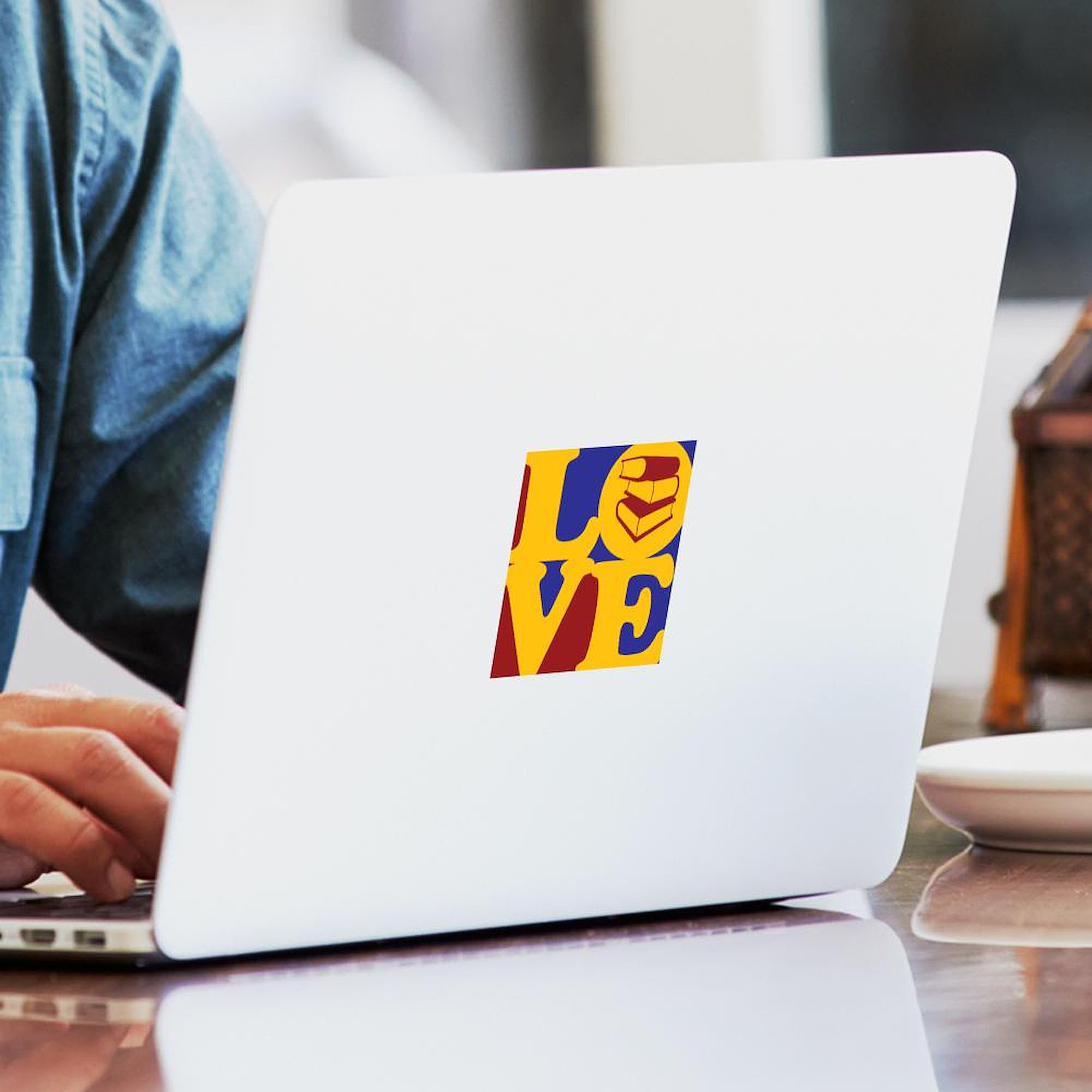 Library Work Love Rectangle Sticker - Durable Car Bumper Decal & Square Sticker for Laptops, Books, Water Bottles - Perfect for Librarians, Book Lovers & Office Workers