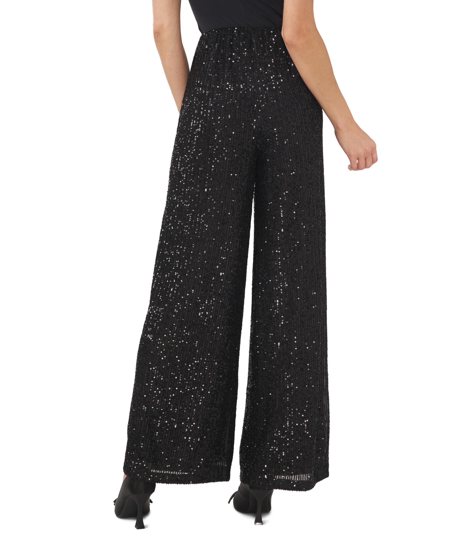 CeCe Stretch Waist Wide Leg Pants for Women - Office & Casual Wear